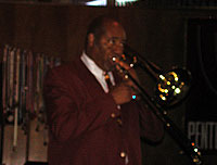 Hughie on trombone